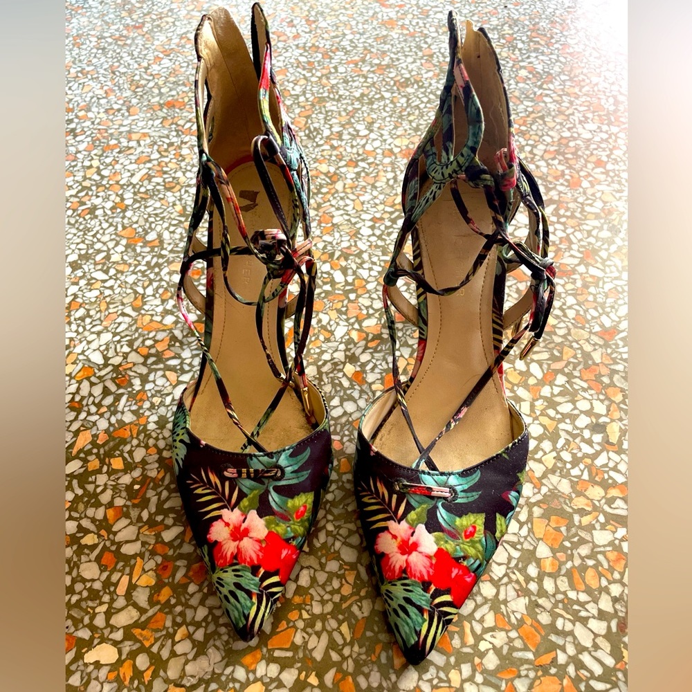 Marc fisher floral heels